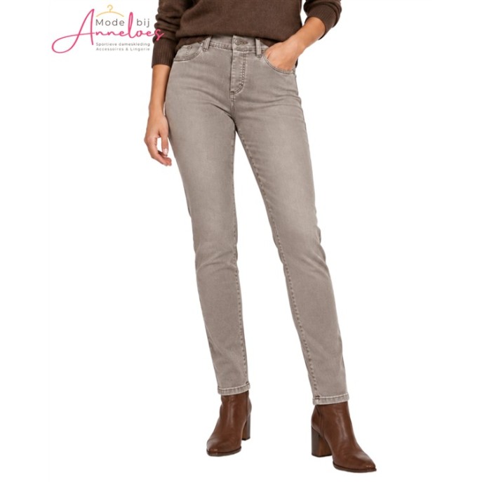 Anna Montana broek thermo 1021 Denim-warm grijs